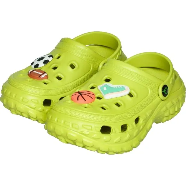 AQUOS HANZO Detské clogs, svetlo zelená, veľkosť