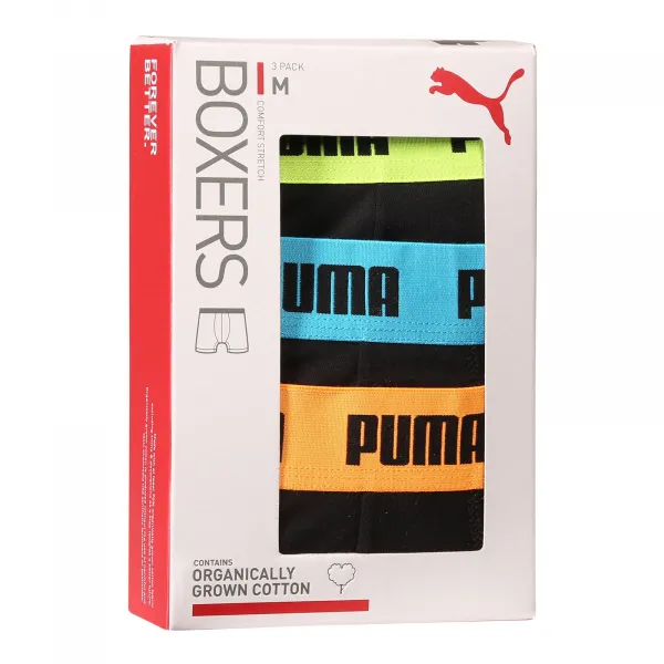 3PACK pánske boxerky Puma čierné (701226820 006) M, trenky