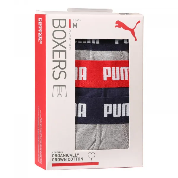 3PACK pánske boxerky Puma viacfarebné (701226820 005) L, trenky
