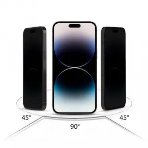 Tech-Protect Glass Spy 2x ochranné sklo na iPhone 13 / 13 Pro / 14 / 16e, čierne
