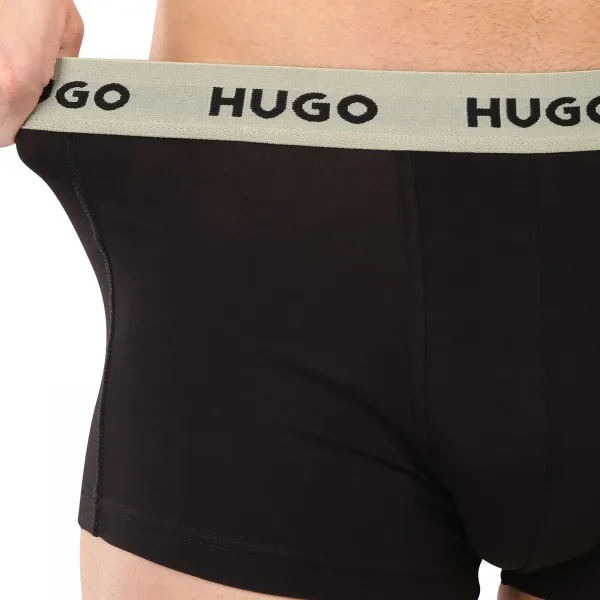 3PACK pánske boxerky HUGO čierne (50532611 977) L, trenky