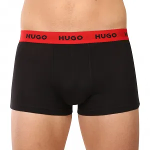 3PACK pánske boxerky HUGO čierne (50532611 977) L, trenky
