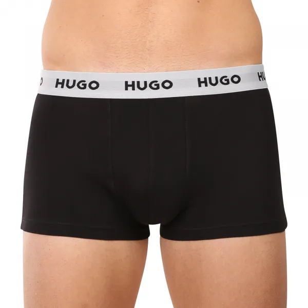 3PACK pánske boxerky HUGO čierne (50532611 977) L, trenky