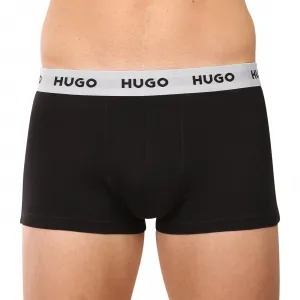 3PACK pánske boxerky HUGO čierne (50532611 977) L, trenky