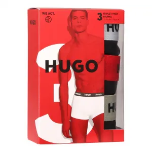 3PACK pánske boxerky HUGO čierne (50532611 977) L, trenky