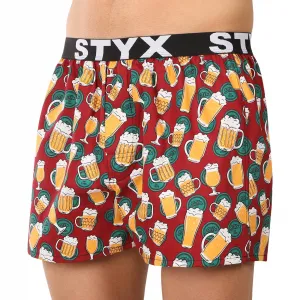 Pánske trenírky Styx art športová guma pivo (B1855) M