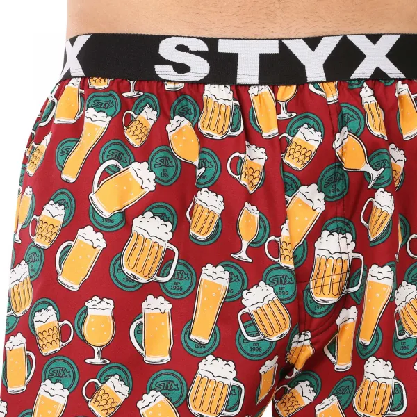 Pánske trenírky Styx art športová guma pivo (B1855) M
