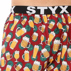 Pánske trenírky Styx art športová guma pivo (B1855) M