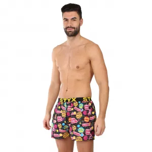 Pánske trenky Styx art športová guma Pink Bubble (B1857) M, trenírky