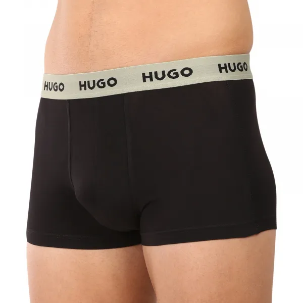3PACK pánske boxerky HUGO čierne (50532611 977) L, trenky
