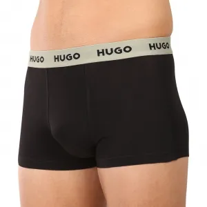 3PACK pánske boxerky HUGO čierne (50532611 977) L, trenky