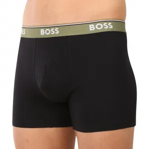 3PACK pánske boxerky BOSS čierné (50531691 965) M, trenky