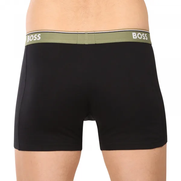 3PACK pánske boxerky BOSS čierné (50531691 965) M, trenky