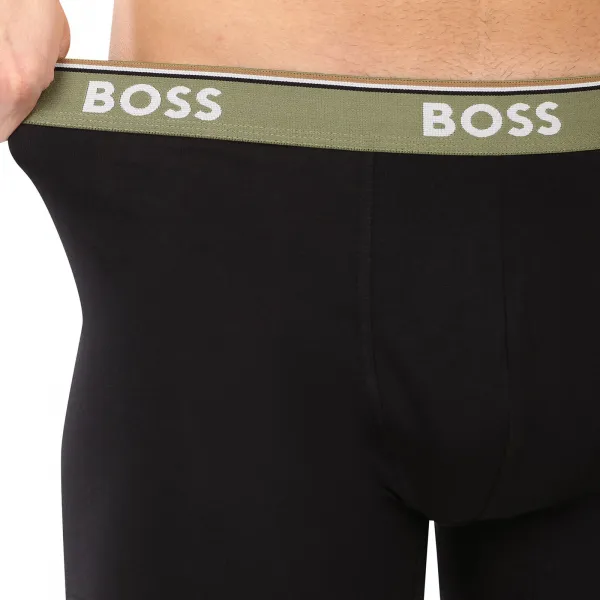 3PACK pánske boxerky BOSS čierné (50531691 965) M, trenky