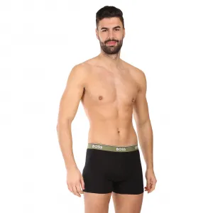 3PACK pánske boxerky BOSS čierné (50531691 965) M, trenky