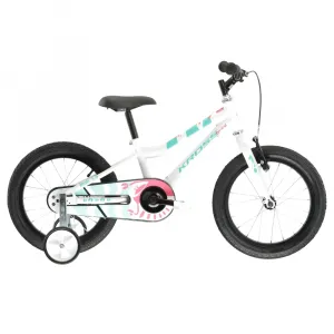 Kross Mini 3.0 16" - model 2025 biela / seledynová / korálová / lesk - 9" (100-125 cm)