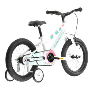 Kross Mini 3.0 16" - model 2025 biela / seledynová / korálová / lesk - 9" (100-125 cm)