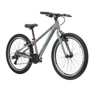 Kross LEA JR 2.0 24" - model 2022 šedá/tyrkysová - 12" (125-145 cm)