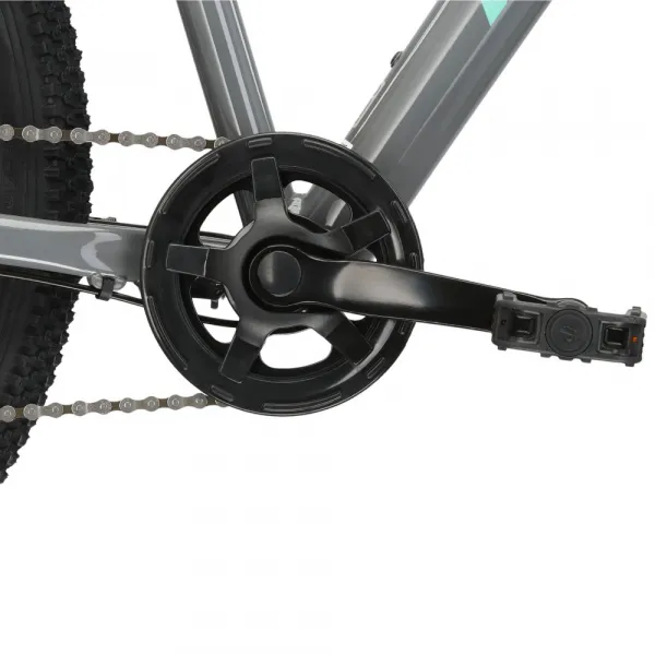 Kross LEA JR 2.0 24" - model 2022 šedá/tyrkysová - 12" (125-145 cm)