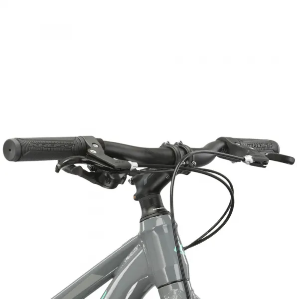 Kross LEA JR 2.0 24" - model 2022 šedá/tyrkysová - 12" (125-145 cm)