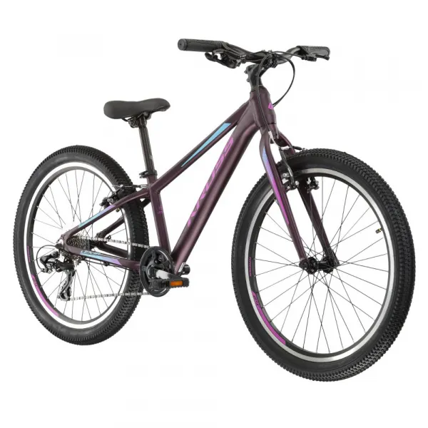 Kross LEA JR 2.0 24" - model 2022 šedá/tyrkysová - 12" (125-145 cm)