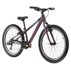 Kross LEA JR 2.0 24" - model 2022 šedá/tyrkysová - 12" (125-145 cm)
