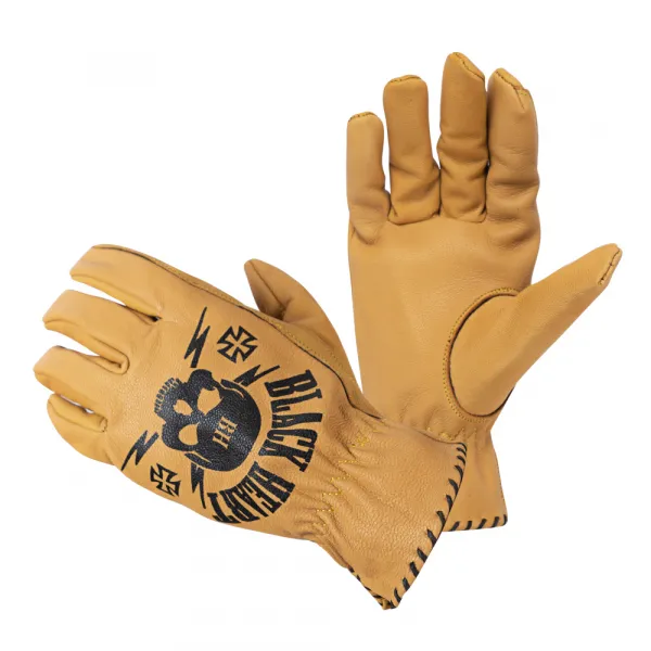 W-TEC Black Heart Skull Gloves čierna - M