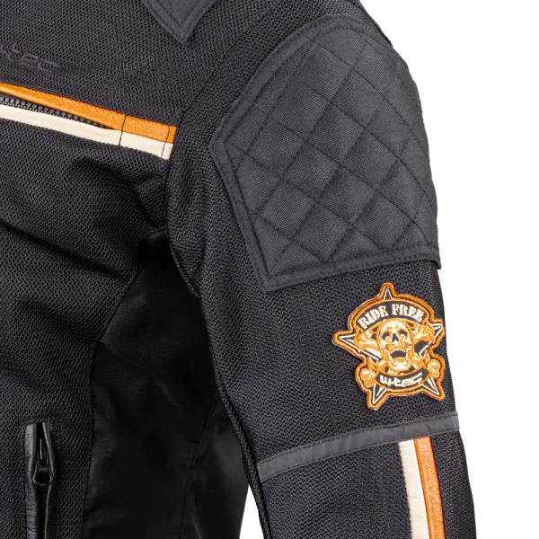 W-TEC 2Stripe čierno-béžovo-oranžová - S