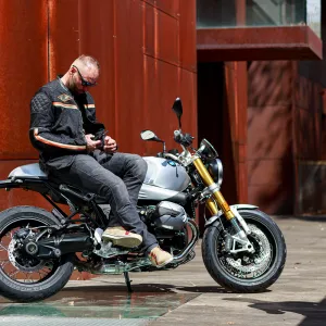 W-TEC 2Stripe čierno-béžovo-oranžová - S