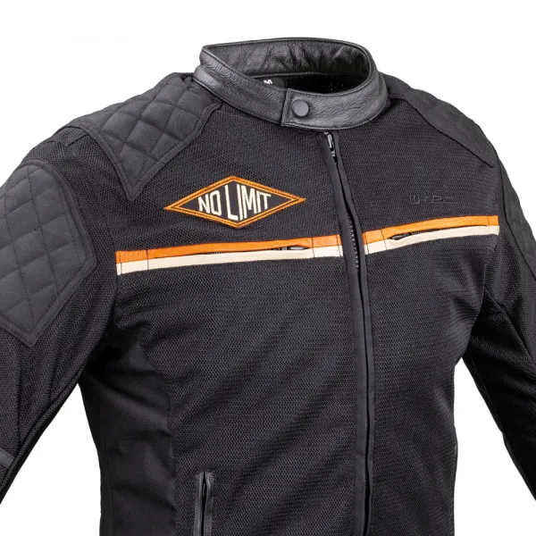 W-TEC 2Stripe čierno-béžovo-oranžová - S
