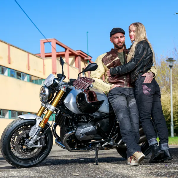 W-TEC Retro čierno-hnedo-béžová - XL