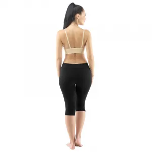 EcoBamboo capri legíny EcoBamboo čierna - S/M