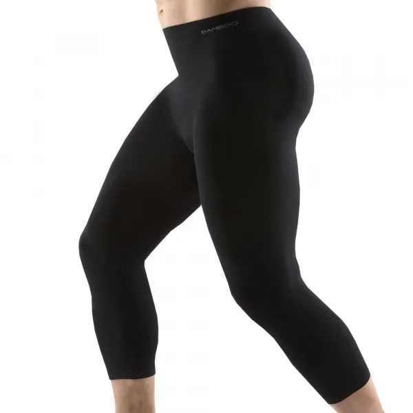 EcoBamboo legíny 3/4 EcoBamboo čierna - L/XL