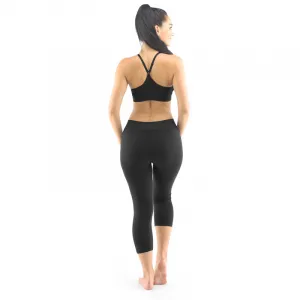 EcoBamboo legíny 3/4 EcoBamboo čierna - L/XL