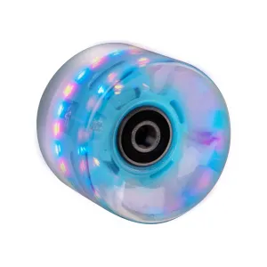 WORKER Svítící kolečko na penny board 60*45 mm vč. ložisek ABEC 7 modrá