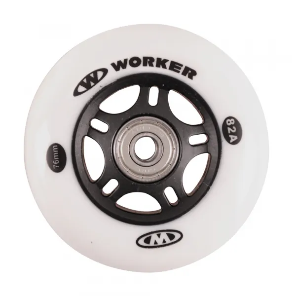 WORKER In-line 76mm a ložiska ABEC-7 chromeSet 4 ks