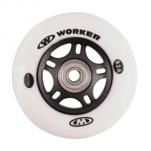 WORKER In-line 76mm a ložiska ABEC-7 chromeSet 4 ks
