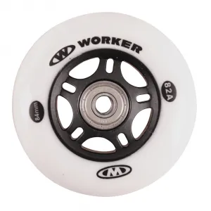 WORKER In-line 84mm a ložiska ABEC-9 chromeSet 4 ks