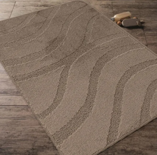 Sada kúpeľňových koberčekov Montana Symphony Fungi Grey