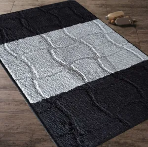 Sada kúpeľňových koberčekov Montana Sariyer XL Black