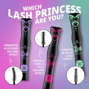 essence Lash PRINCESS tvarujúca riasenka pre objem a natočenie mihalnic odtieň Black 12 ml