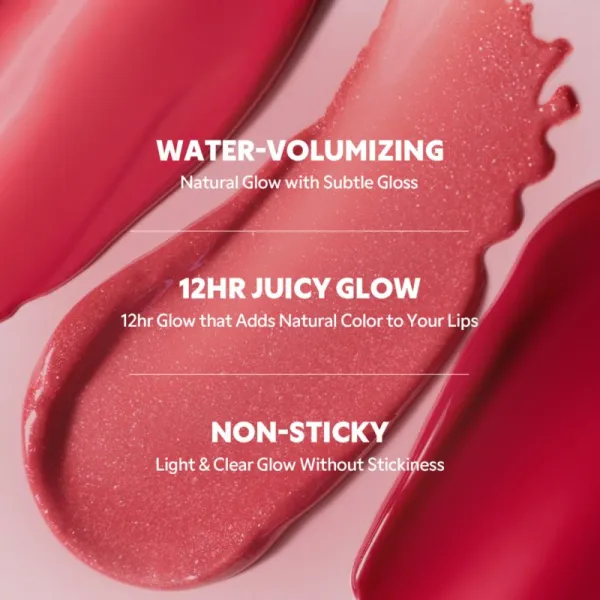 TIRTIR Waterism Glow Tint dlhotrvajúci lesk na pery malé balenie odtieň 13 Likely (Heart Grape Collection) 1.8 g