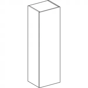 GEB Stredne vysoká skrinka Geberit Smyle Square s jednými dvierkami: 36x118x29.9cm, Láva 500.361.JK.1