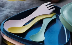 Light my fire  Spork medium BIO 2-pack mustyyellow/hazyblue Cestovný príbor