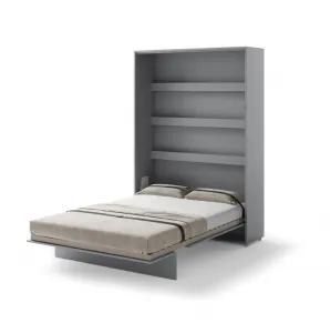 Dig-net nábytok Sklápacia posteľ Lenart BED CONCEPT BC-01 sivá | 140 x 200 cm