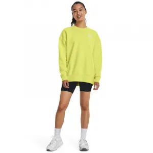 Dámska zateplená mikina UNDER ARMOUR Essential Fleece OS Crew-YLW