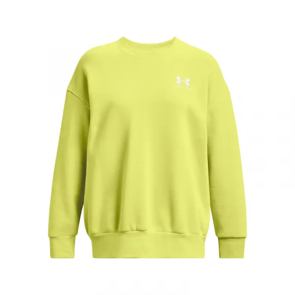 Dámska zateplená mikina UNDER ARMOUR Essential Fleece OS Crew-YLW