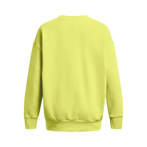 Dámska zateplená mikina UNDER ARMOUR Essential Fleece OS Crew-YLW