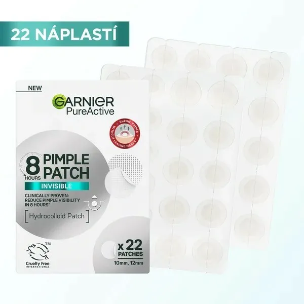 Garnier Pure Active Pimple Patch sada náplastí proti nedokonalostiam pleti 22 ks