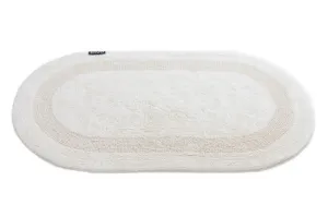 Kúpeľňový koberček Javo Cotton naturálny ovál